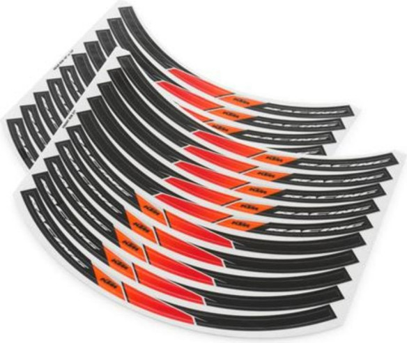 Wheel rim sticker kit KTM