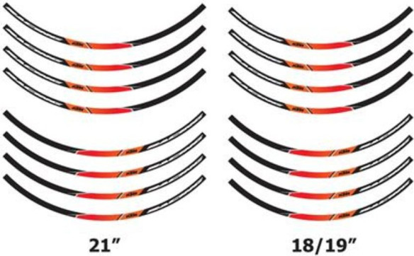 Wheel rim sticker kit KTM