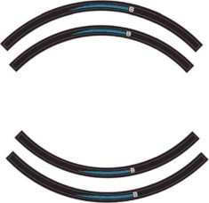 Wheel rim sticker kit Husqvarna