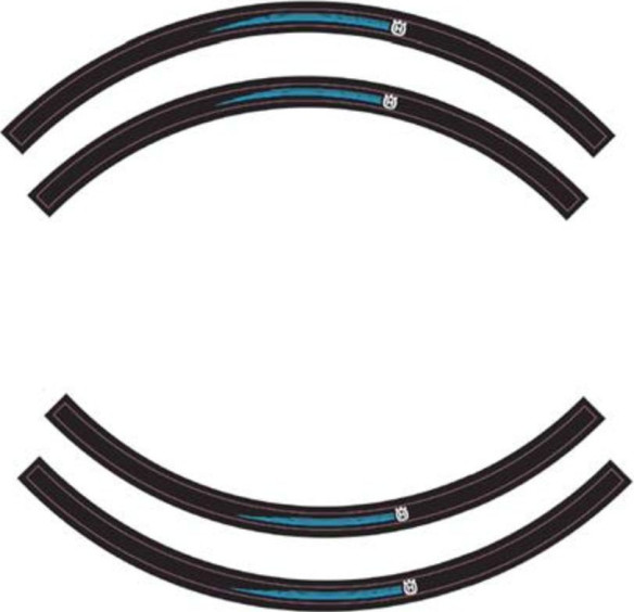Wheel rim sticker kit Husqvarna