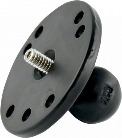 Baza Rotunda 2.5 cu o bila & 1/4-20 Male Aluminum Black - Ram-b-202a