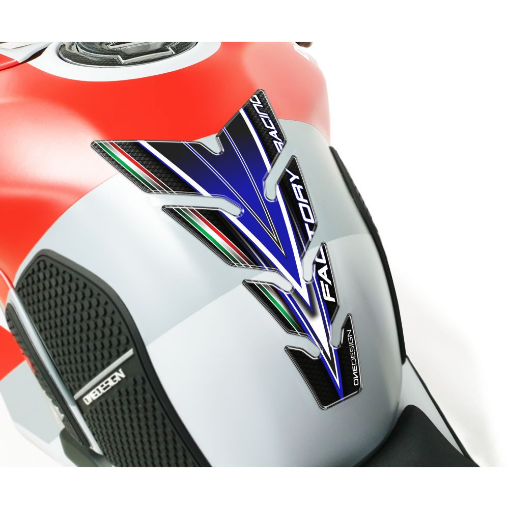 Tankpad Factory Rac Gn Negru-Albastru 43010860 2020 | ONEDESIGN 43010860 - Moto24