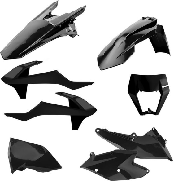 Kit Complet Plastice KTM EXC/EXCF 17-19 Black
