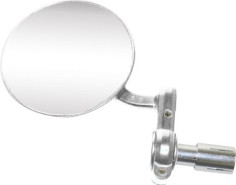 BAR END MIRRORS - SILVER - SILVER