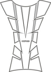 Sheer Arrow Tank Pad - Argintiu