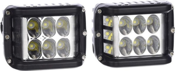 BARA LED SHARK LED SINGLE SIDE SHOOTER, CREE LED, HOMOLOGATION E9, 45W AT PAIR PACKING