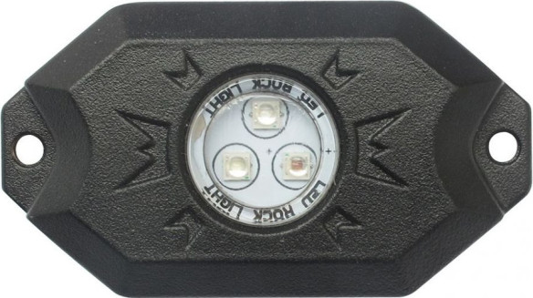 BARA LED SHARK LED LIGHT 3 inchX2 inch, 3W, MULTI-COLOR, BLUETOOTH CONTROL, 4 PCS SET