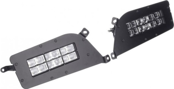BARA LED SHARK LED HEADLIGHTS FOR POLARIS ATV, UTV WITH BACKLIGHT, 2PCS