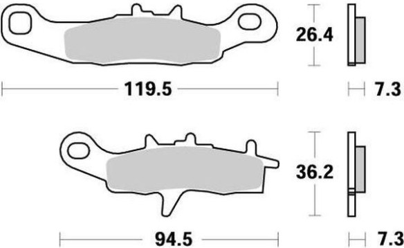 Placute Frana Nitro 093921