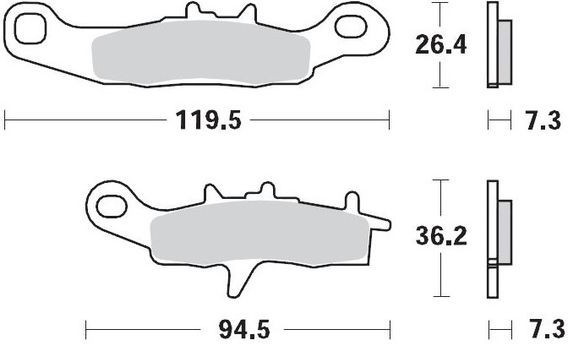 Placute Frana Racing Offroad 093911