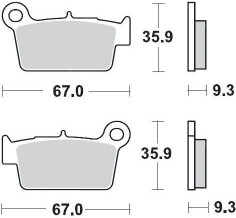 Placute Frana Racing Offroad 094511
