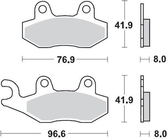 Placute Frana Racing Gp Sinderpro Offroad 091912