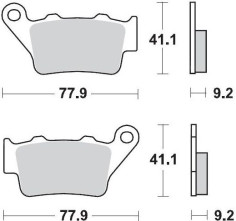 Placute Frana Racing Gp Sinderpro Offroad 093212