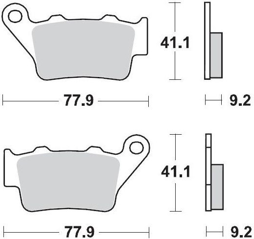 Placute Frana Racing Gp Sinderpro Offroad 093212
