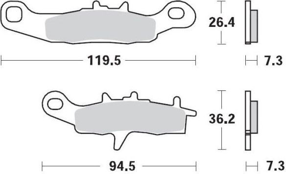 Placute Frana Racing Gp Sinderpro Offroad 093912