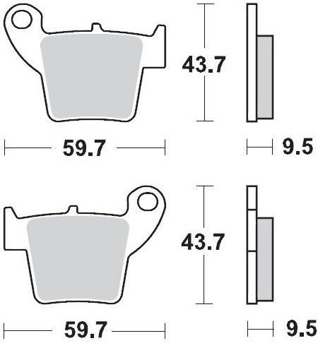 Placute Frana Racing Gp Sinderpro Offroad 094312
