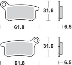 Placute Frana Racing Gp Sinderpro Offroad 094612