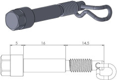 Pin (Cui de schimb ) Placute Frana - 213041