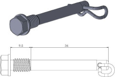Pin (Cui de schimb ) Placute Frana - 213042