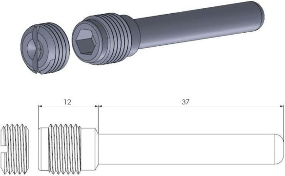 Pin (Cui de schimb ) Placute Frana - 213048