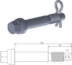 Pin (Cui de schimb ) Placute Frana - 213058