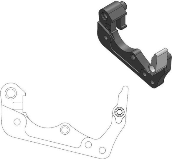 Adaptor Relocare Etrier Frana 260mm - 211094