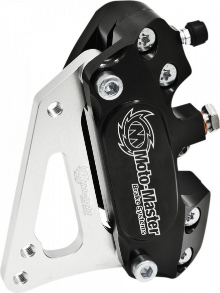 Kit Etrier Frana 4 pistoane + Adaptor Supermoto Racing Negru - 210021