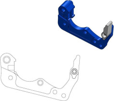Adaptor Relocare Etrier Frana 260mm Albastru - 211061