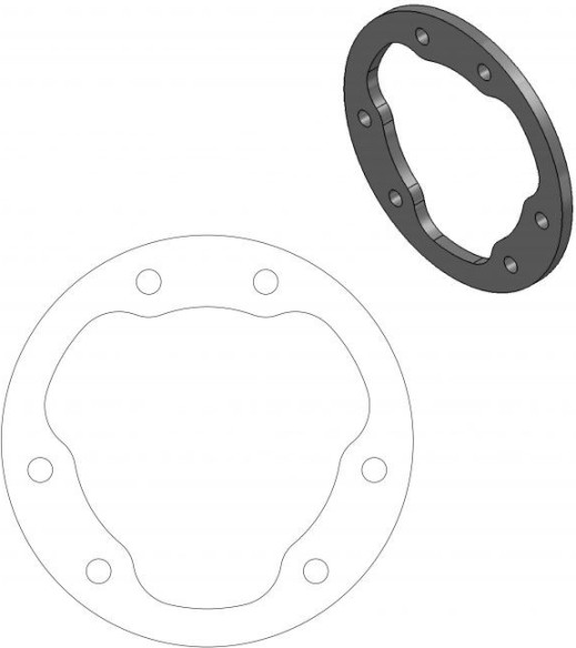 Adaptor Relocare Etrier Frana 270mm - 211048