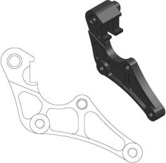 Adaptor Relocare Etrier Frana Supermoto Street 320mm - 211068