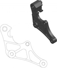 Adaptor Relocare Etrier Frana Supermoto Street 320mm - 211074