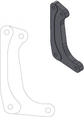 Adaptor Relocare Etrier Frana Supermoto Racing 320mm - 211030