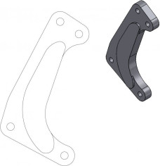 Adaptor Relocare Etrier Frana Supermoto Racing 320mm - 211034