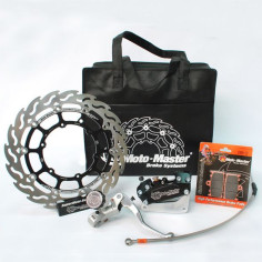Kit Race Supermoto: Disc Flotant Flame 320mm, Placute Frana, Adaptor Etrier Frana 4 pistoane, Radial Master Cylinder - 313034
