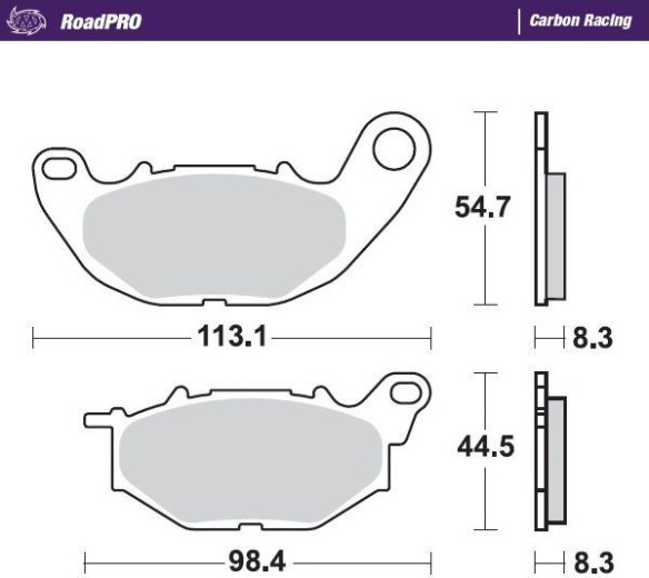 Placute Frana Roadpro Carbon Racing 412506