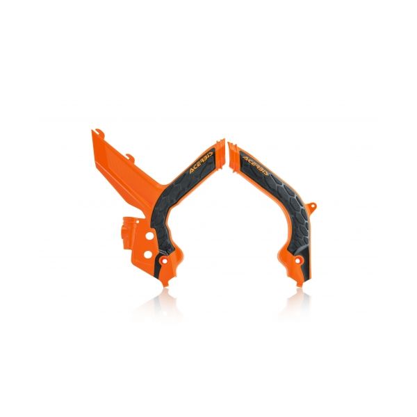 Shields and Guards Acerbis Frame Protector X-Grip KTM EXF/EXC-F 250/300 Black/Orange  0024009.313