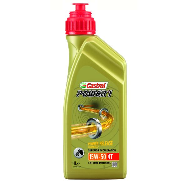  Castrol Power 1 4-stroke Sae 15w50 Partly Synthetic 1 Liter - 2208261-15044d