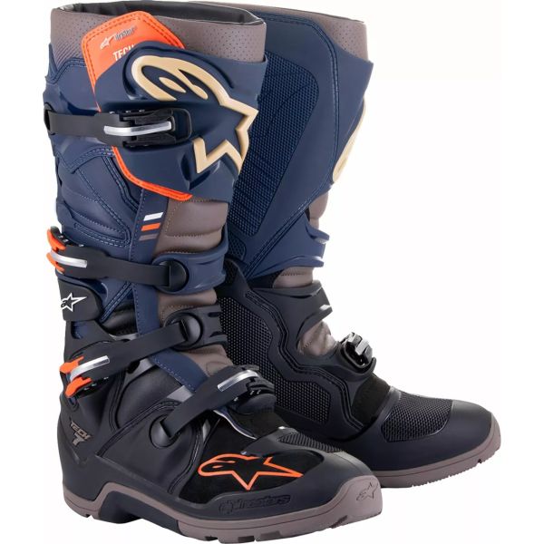 Cizme MX-Enduro Alpinestars Cizme Moto Enduro/MX Tech 7 Enduro Drystar Navy/Gray 24