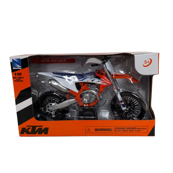  New Ray Macheta Moto KTM SXF 450 Toy 1:12