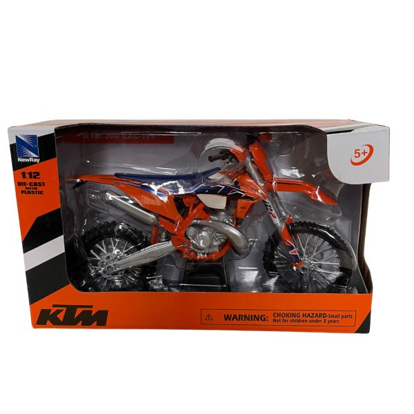  New Ray Macheta Moto KTM EXC 300 TPI Toy 1:12