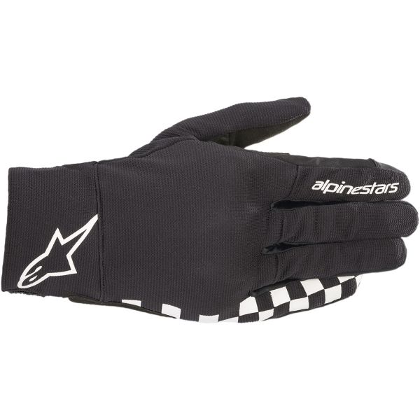 Gloves Racing Alpinestars Reef Black / White Textile Gloves