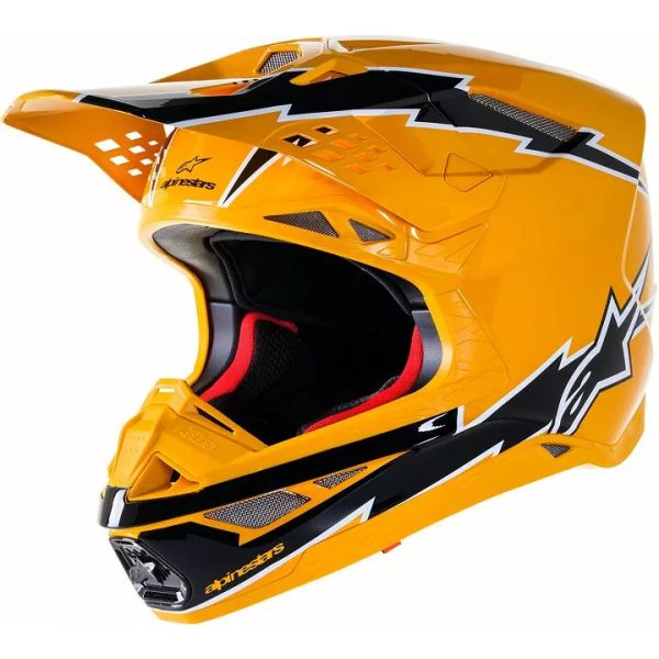 Casti Cross-Enduro Alpinestars Casca Moto Enduro/MX Supertech M10 Amp Black/Yellow 24