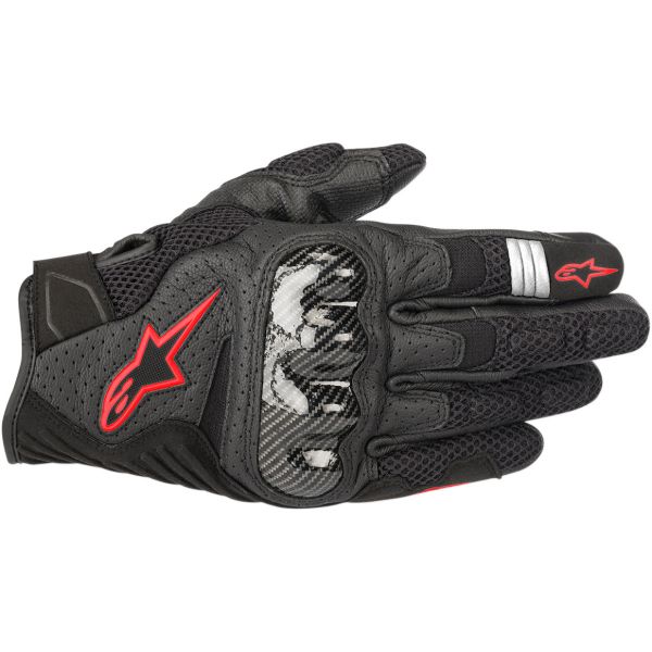 Gloves Racing Alpinestars SMX-1 Air V2 Performance Black/Red Textile/Leather Gloves