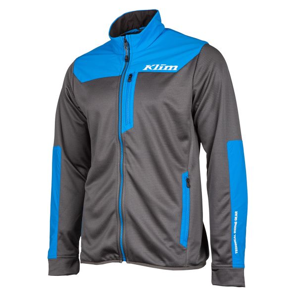  Klim Jacket Mid Layer Snowmobil Alloy Electric Blue Lemonade/Asphalt