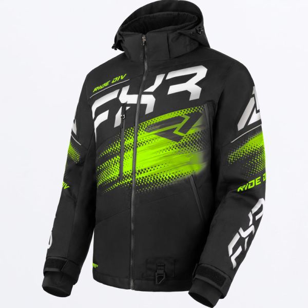 Jackets FXR Snowmobil Insulated Boost FX 2-in-1 Jacket Black/Lime 24