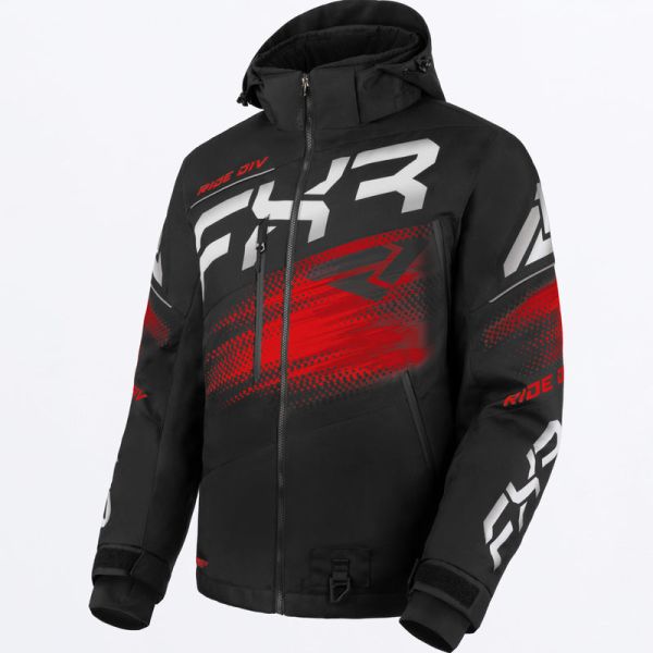 Jackets FXR Snowmobil Insulated Boost FX 2-in-1 Jacket Black/Red 24