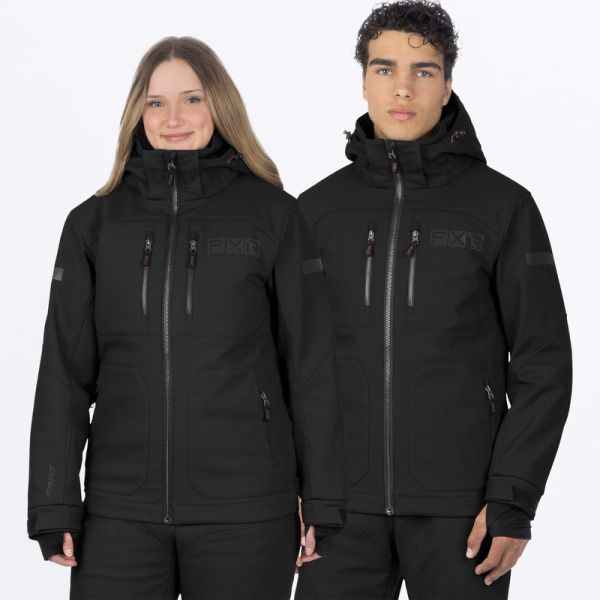  FXR Snowmobil Unisex Task Insulated Canvas Jacket Black Ops 24