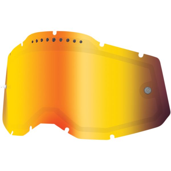 Goggle Accessories 100 la suta Goggles Replacement Lens Accuri 2/Racecraft 2/Strata 2 Dual Vented Mirror Red