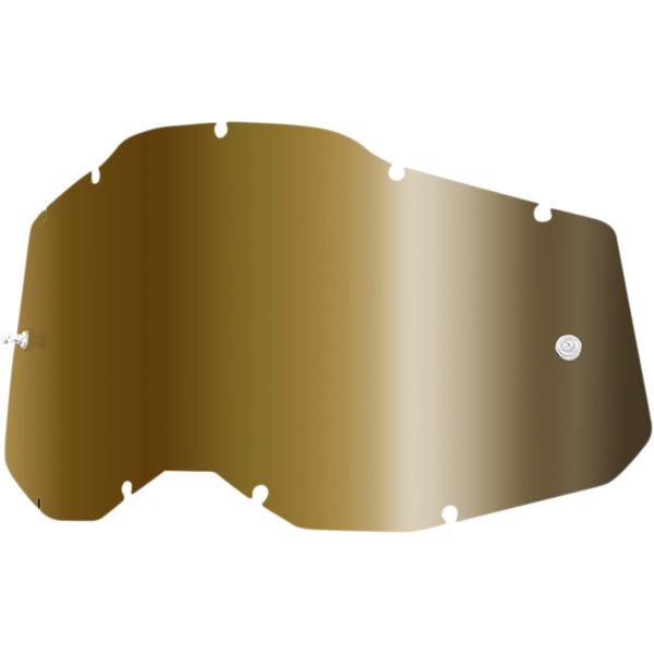  100 la suta Goggles Replacement Lens Accuri 2/Racecraft 2/Strata 2 Gold