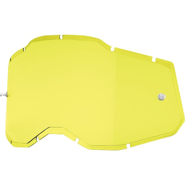 Goggle Accessories 100 la suta Goggles Replacement Lens Accuri 2/Racecraft 2/Strata 2 Yellow